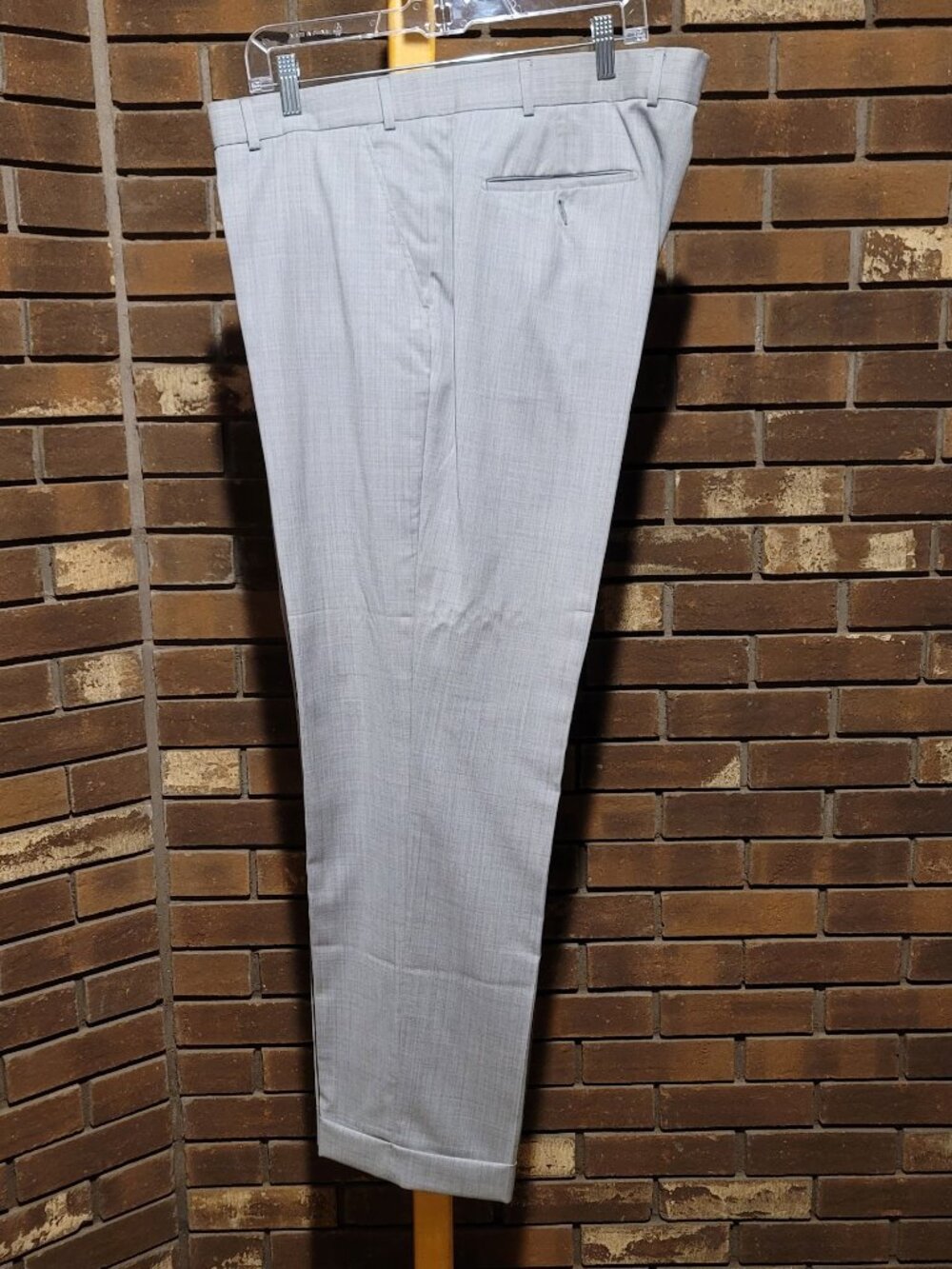 Profilo Italy Men's Light Gray Dress Pants - 44 - 100% Wool